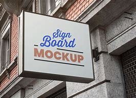 Image result for Sign Board Mockup