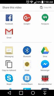 Image result for Android Share UI
