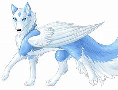 Image result for Anime Wolves with Wings Drawings