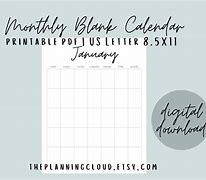 Image result for Blank Monthly Calendar Print Out