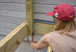 Image result for How to Install Deck Posts