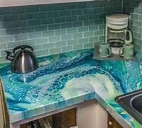 Image result for Waterfall Quartz Countertop