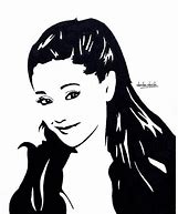 Image result for Ariana Grande Stencil