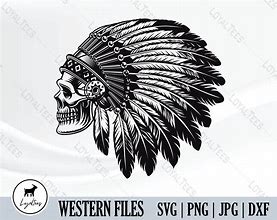 Image result for Skull Indian Head SVG