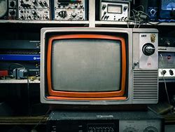 Image result for Old Television TV Set Turned On