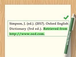 Image result for Citation for Oxford English Dictionary