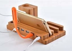 Image result for Wood USB Charging Station