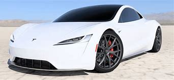 Image result for White Tesla Roadster Side View