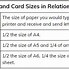 Image result for A5 Size Paper Card