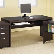 Image result for Computer Desk with Keyboard Shelf