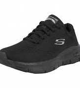 Image result for Skechers Arch Support Black Leather