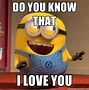 Image result for Minion Kiss I Love You