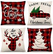 Image result for Buffalo Plaid Christmas Pillows