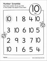Image result for All About the Number 10 Worksheet