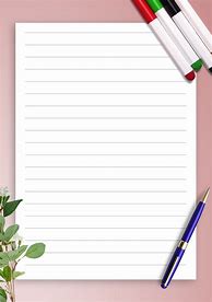Image result for Full Page Lined Paper Printable