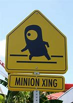 Image result for Minion Crossing Sign