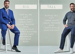 Image result for mens big tall formal wear