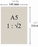 Image result for Paper Size A5 Slim