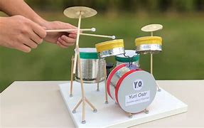 Image result for Toy Homemade Drum Set