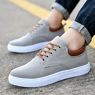 Image result for Men's Grey Canvas Shoes