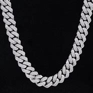 Image result for Diamond Cut Cuban Link Chain