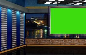 Image result for White News Studio with TV Greenscreen