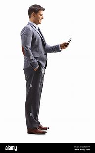 Image result for Person Standing On Phone