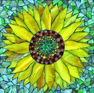 Image result for Sunflower Mosaic Art