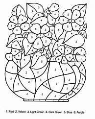 Image result for Number by Number Coloring Pages