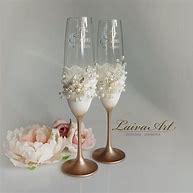 Image result for Personalised Wedding Glasses