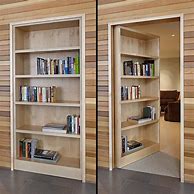 Image result for Hidden Door Bookcase Full-Wall