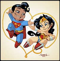 Image result for Superman Wonder Woman Fan Art