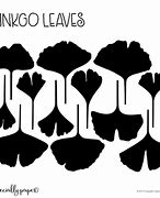 Image result for Ginkgo Leaf Stencils Free
