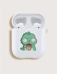 Image result for Dinosaur Drinking Boba AirPod Case
