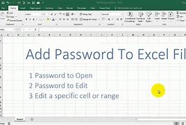 Image result for How to Add Password On Excel
