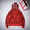Image result for Red Camo BAPE Hoodie