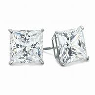 Image result for 9Mm Square Diamond Earrings