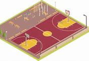 Image result for Basketball Court Floor Suspended From Roof Section