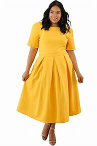 Image result for Yellow Plus Size Dresses