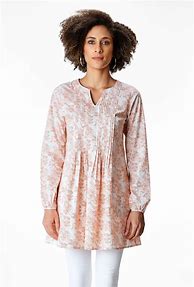Image result for Pintuck Cotton Tunic