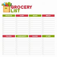 Image result for Free Printable Walmart Shopping List