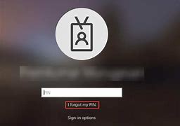 Image result for forgotten pin for windows 10