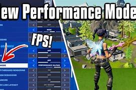 Image result for Where Is Performance Mode in Fortnite