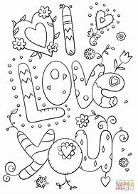 Image result for I Love You Coloring Pages