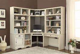 Image result for Corner Desk with Bookshelf