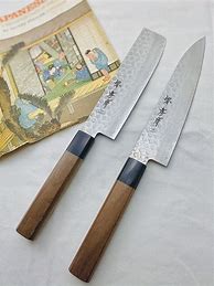 Image result for Japanese Kitchen Knives with Holes for Finger