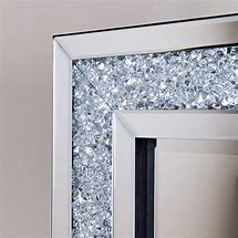 Image result for Crushed Crystal LED Mirror