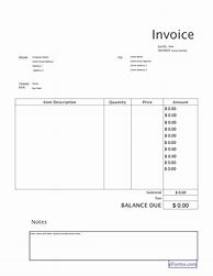 Image result for Blank Billing Invoice Template UK