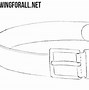 Image result for How to Draw a Belt Buckle