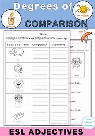 Image result for Comparison Worksheet for Class 2